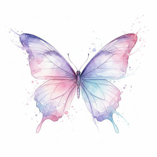 butterfly watercolor tattoo