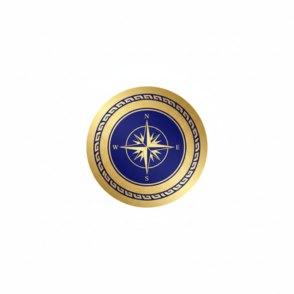 Blue Gold Temporary Tattoo