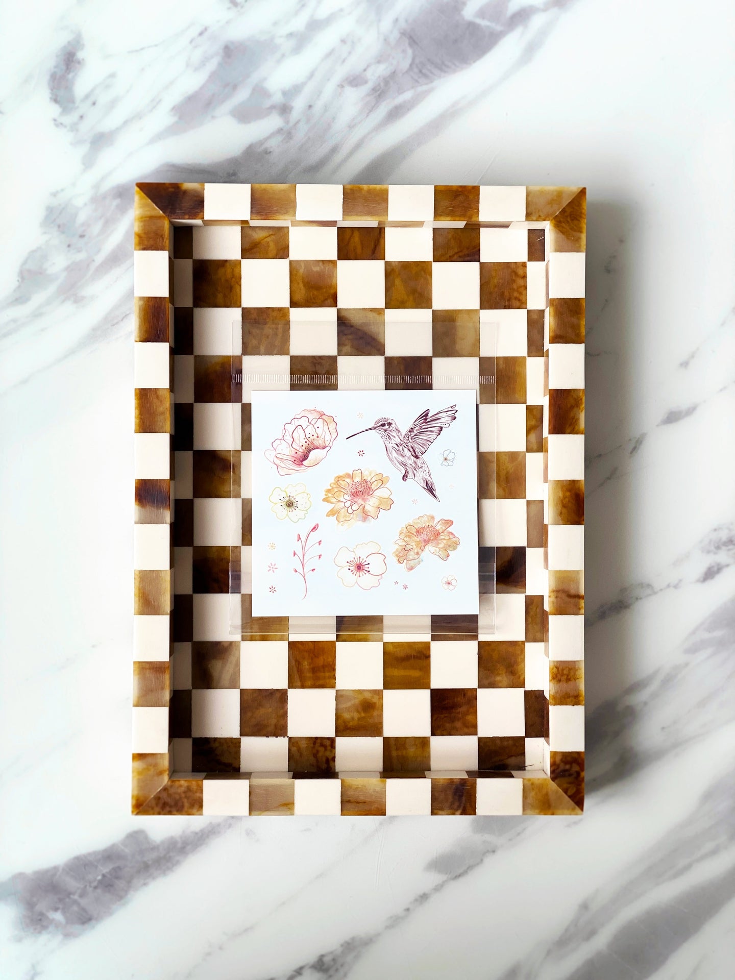 Temporary Tattoo – Assorted Birds & Flowers, 4" Square (10.16 cm x 10.16 cm)