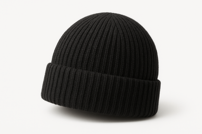 black beanie