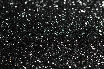 black glitter