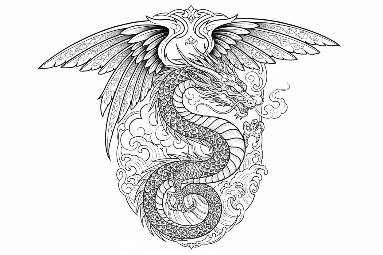 black dragon tattoo