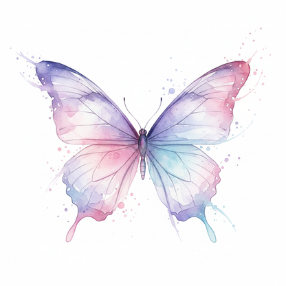 butterfly watercolor tattoo