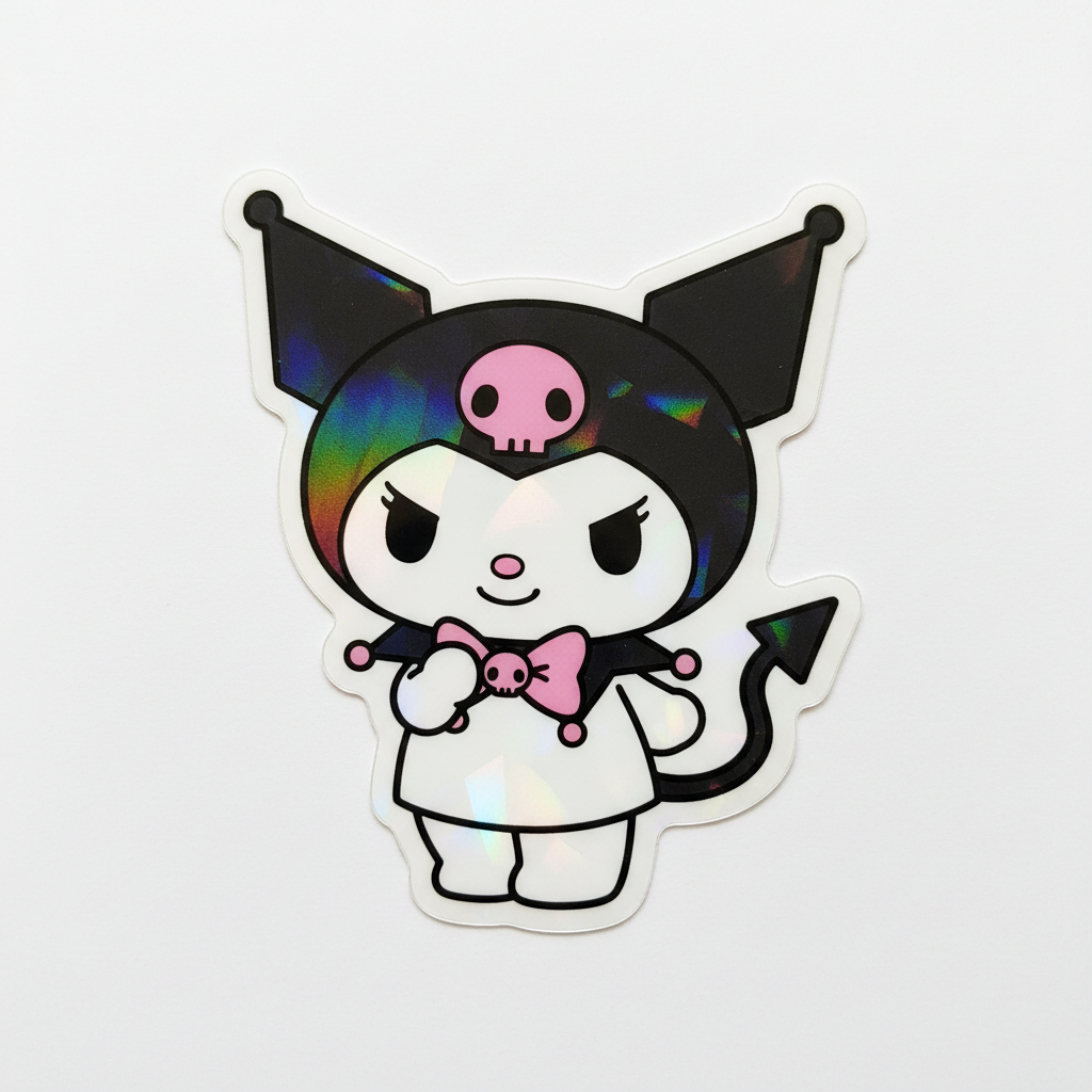 kuromi shine finish sticker