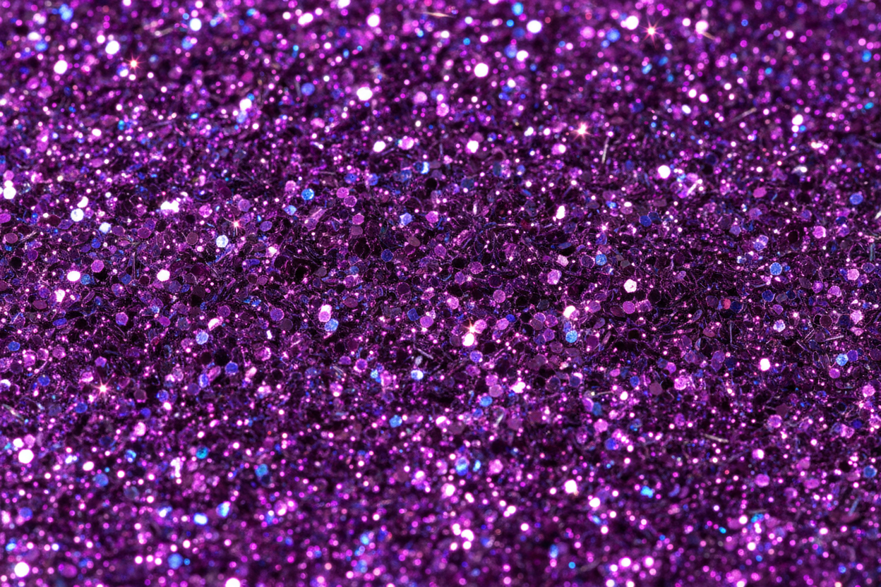 purple glitter 