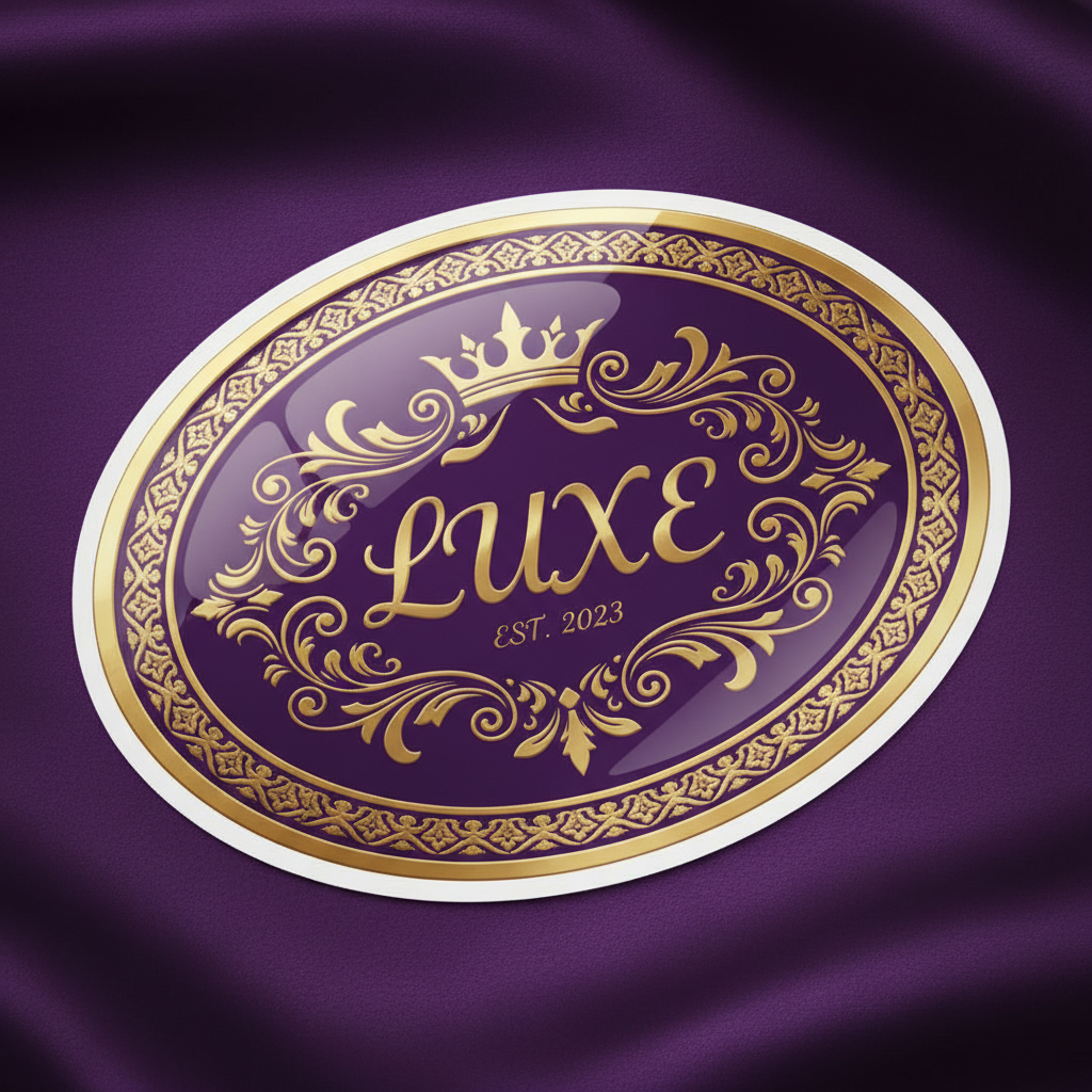 purple gold temporary tattoo