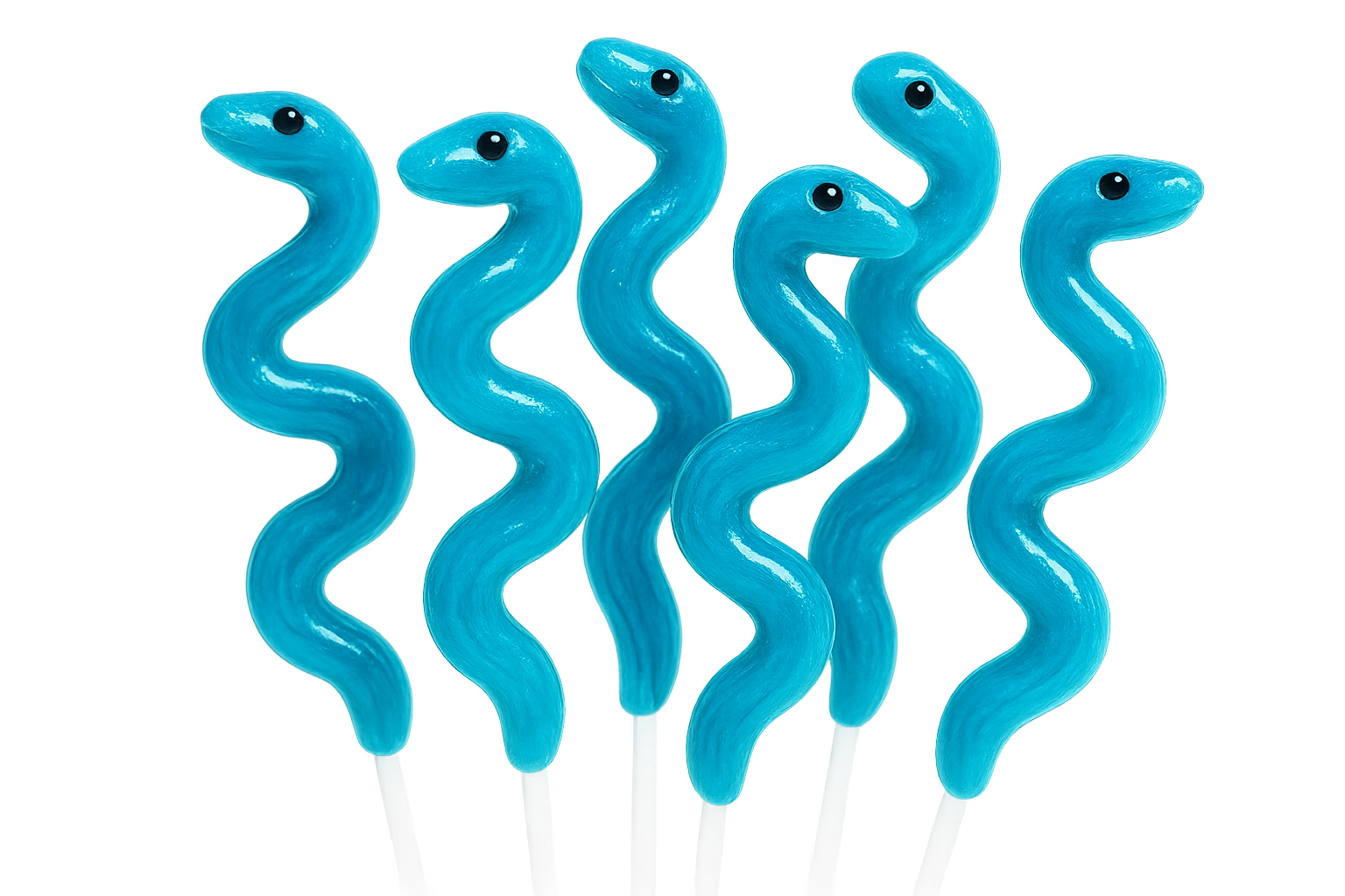 snake lollies blue