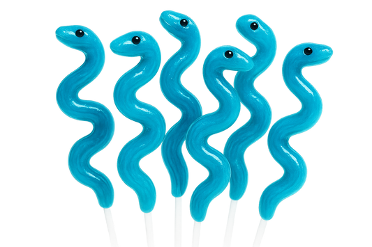 snake lollies blue