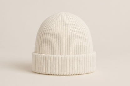 white beanie