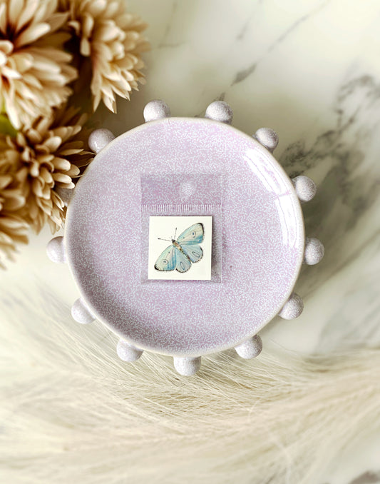 Temporary Tattoo – Delicate Blue Butterfly, 1.5" × 1.5" (3.81 cm × 3.81 cm)